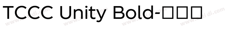 TCCC Unity Bold字体转换